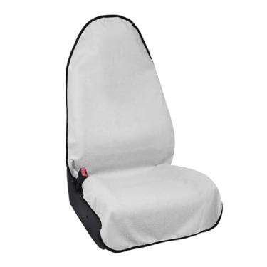 Imagem de Sandfren Capa de assento de toalha de carro, antiderrapante impermeável, toalha de suor protetor de assento dianteiro, capa de proteção de cadeira automotiva lavável, universal para caminhão SUV RV