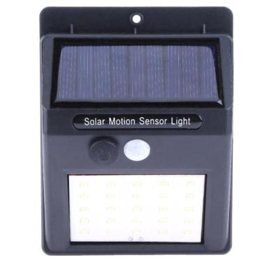 Imagem de Luminária solar parede 25 leds com sensor de movimento GT511 - Lorben,