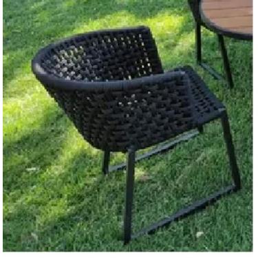 Imagem de Cadeira Poltrona de Alumínio E Corda Náutica Jardim Varanda - Sarah Mó