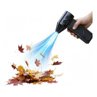 Imagem de Aspirador Portátil de Alta Potência, Soprador Sem Fio com 5 Níveis de Velocidade, 130000 RPM, Preto, para Limpeza de Carro e Folhas