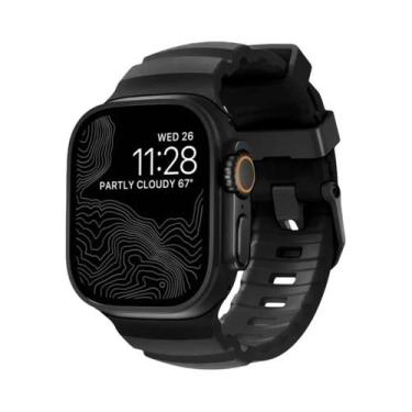 Imagem de Pulseira Esportiva De Silicone Para iWatch Ultra2 Apple Watch 46mm 49m