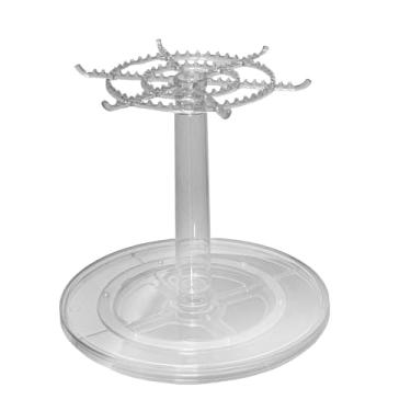 Imagem de Almencla Expositor giratório transparente para bonecas de pelúcia, suporte para figuras, porta-brinquedos pequenos, chaveiros e outros objetos.