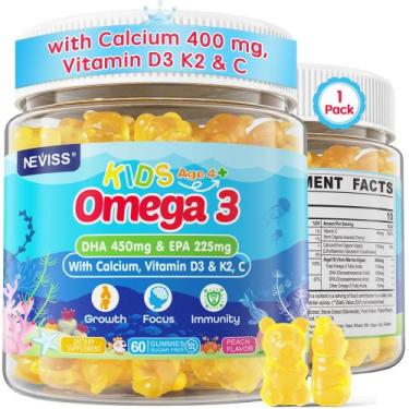 Imagem de Suplemento Nutricional NEVISS Gummies Kids Omega 3 60 unidades