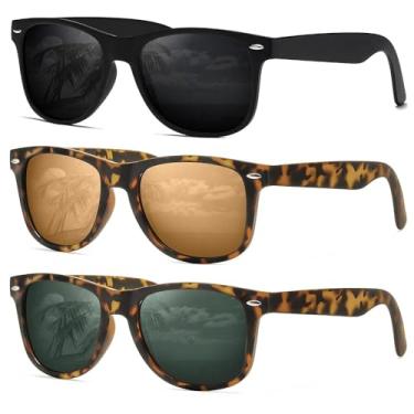 Imagem de Óculos de sol unissex DEMIKOS Polarizados, para homens e mulheres, lentes espelhadas retrô na moda para dirigir e pescar, proteção UV400