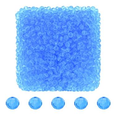 Imagem de Mandala Crafts Contas de cristal briolette azul claro de 3 mm – 1500 contas de vidro facetadas para fabricação de joias, suprimentos de contas, artesanato DIY, pulseiras, colares, brincos e contas