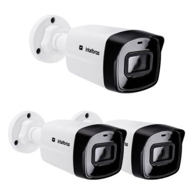 Imagem de Kit 3 Câmeras IP 2 Megapixels Full HD 30m PoE VIPC 1230 B G2 Intelbras