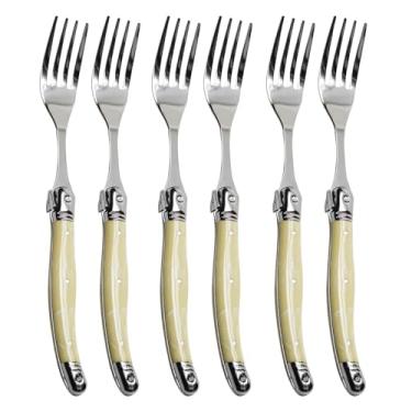 Imagem de Conjunto De 6 Garfos Laguiole Luxo (Marfim)