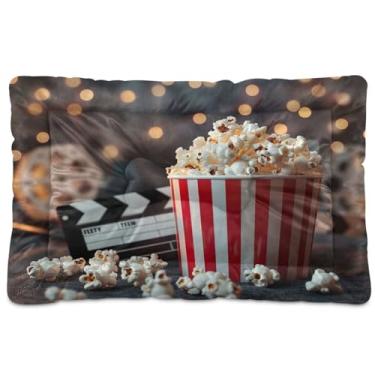 Imagem de Wassud Cama para cachorro pipoca, grande, para uso ao ar livre, tapete lavável para animais de estimação, cama de gato para dormir, viagens 91 x 61 cm