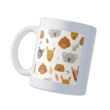 Imagem de Caneca Xícara de Café Porcelana 300ml Com Desenho De Animações Australianas