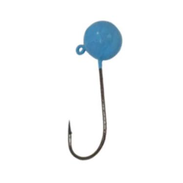 Imagem de Chumbada Anzol Jig Head 3/0 60º Esférica 70G Un - Azul Bebê