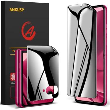 Imagem de [Pacote com 2] Protetor de tela de privacidade para Motorola Razr Ultra 2025 [fosco], película interna anti-espião flexível + protetor de tela externo de privacidade para Moto Razr Ultra 2025