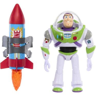 Imagem de Boneco Buzz Lightyear Articulado - C/ Foguete - + De 35 Sons e Frases MATTEL