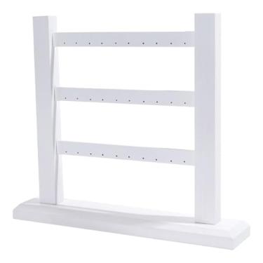 Imagem de Dynwave Expositor de brincos de 3 níveis, organizador de joias, decoração para casa, expositor criativo para brincos.