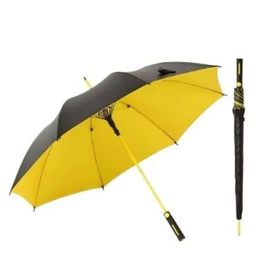 Imagem de Guarda Chuva Grande Automático Tecido Com Blackout Reforçado Proteção Solar (Amarelo,2)