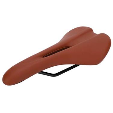 Imagem de Pissente Bicicleta Cushion Bicycle Saddle Cycling Top para Road Mountain Fixer Gear Bikes Com Design Oco Conforto à Prova de Choque Ergonômico Hollow (BROWN)