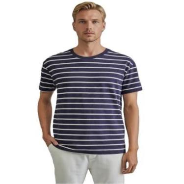 Imagem de Camiseta Malhao Listrado Navy Reserva-Masculino