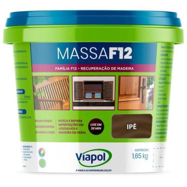 Imagem de Massa Calafetar Correção Madeira Viapol F12 1,65Kg Ipe