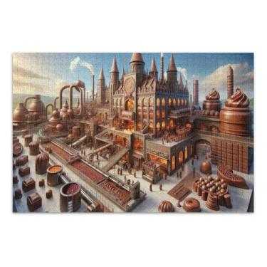 Imagem de Quebra-cabeça adulto Chocolate Factory 1000 peças, quebra-cabeça familiar, jogos para adultos e família