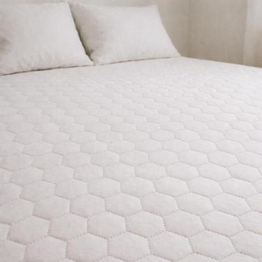 Imagem de Capa de Colchão Impermeável Casal Matelado Antialérgico - Branco - Art