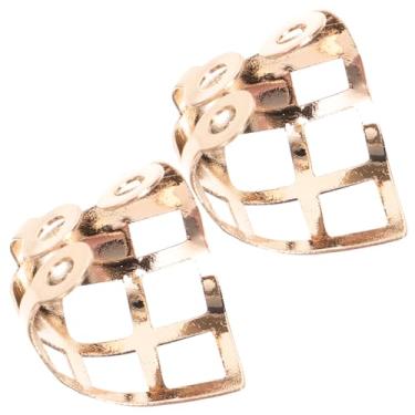 Imagem de FRCOLOR Conjunto de protetores de dedo do pé de sapato cor aleatória, protetores de bico pontiagudo, tampas de metal para proteção dos pés para mulheres sapatos formais