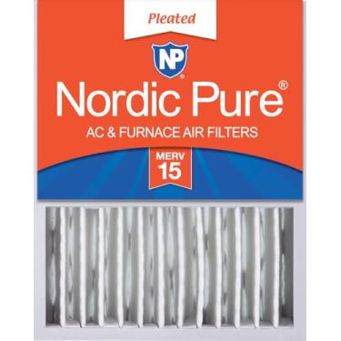 Imagem de Nordic Pure 16 x 20 x 5 (tamanho real: 15 7/8 x 19 5/8 x 4 3/8) Honeywell/Lennox Filtro de ar de substituição MERV 15 1 pacote