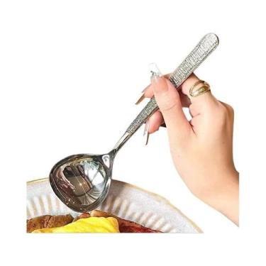 Imagem de Colher De Sorvete Em Forma De Concha Com Cabo Longo Acessório De Cozin