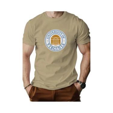 Imagem de Camiseta Masculina De Algodão Com Estampa Da Universidade Da Virgínia,