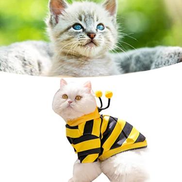 Imagem de YOUTHINK Roupas para Animais de Estimação para Gatos Moletom Com Capuz para Gatos Suéter Quente de Inverno, Seda Macia Com Leite Roupas para Animais de Estimação para Gatinhos Fantasia de Animal