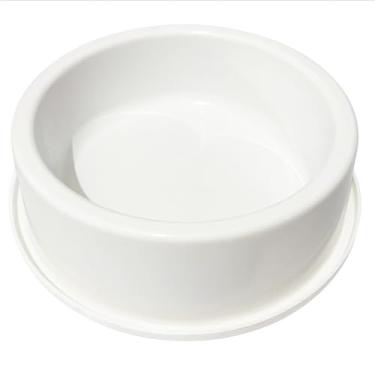 Imagem de Comedouro Bebedouro Antiformiga para Cães e Gatos, 300ml, Plástico Resistente, BPA Free, Base Estável, Barreira de Água (Branco)