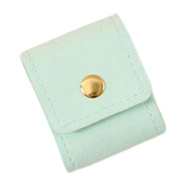 Imagem de Vaveren Mini Estojo de Viagem para Joias, Bolsa Organizadora Compacta para Joias, Ideal para Festas, Viagens, Hotéis e Bijuterias, Anéis e Outros Objetos, Verde