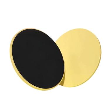 Imagem de Vaveren Conjunto de 2 Discos Deslizantes para Exercícios Abdominais, Compactos e Portáteis, Ideais para e Academia em Casa, Amarelo