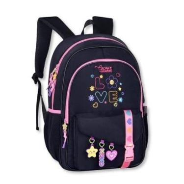 Imagem de Mochila Costas Cacau Haxkar Bolsa Escolar Feminina Moderna-Feminino