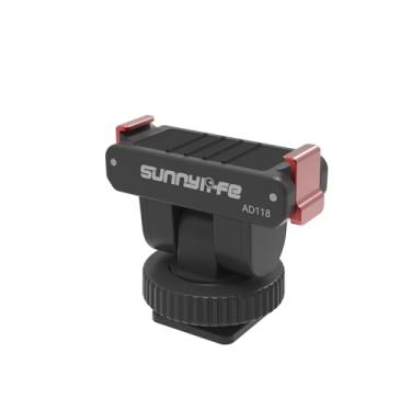 Imagem de Suporte adaptador de sapata fria inclinável para DJI OSMO 360, Action 5 Pro/4/3/2, inclinável de 180 graus com adaptador de montagem de tripé de parafuso de 1/10.2 cm para moldura de gaiola/câmera DSL