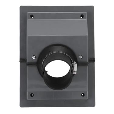 Imagem de GOWENIC Kit de cobertura de linha de penetração de parede HVAC, adesão de parede versátil, várias aplicações, com junta macia, para ar condicionado interno e externo (cinza)