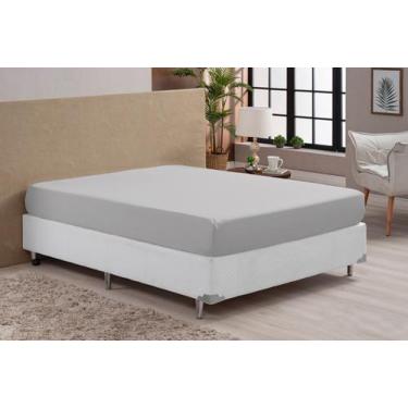 Imagem de Lençol Queen Avulso Com Elástico 200 Fios Percal 100% Algodão Toque Ma