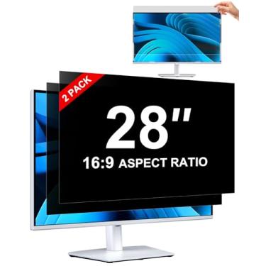 Imagem de Pacote com 2 telas de privacidade para monitor de computador 28 polegadas 16:9
