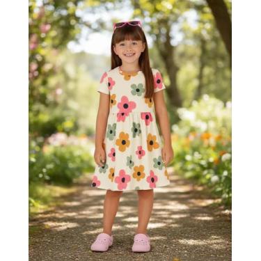 Imagem de Vestido Em Malha 100% Algodão de Calor Menina Malwee Kids Cor:Modelo 0