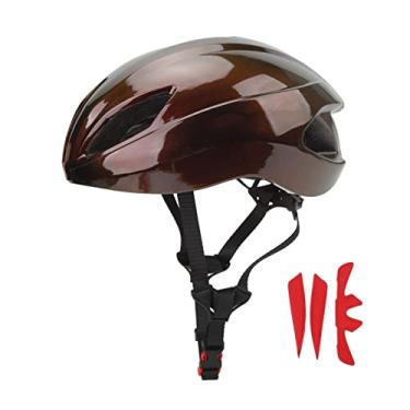 Imagem de Capacete de bicicleta com moldagem de uma peça, leve, respirável, resistente a impactos, capacete de bicicleta para equipamentos de ciclismo, espuma PC EPS 57 61 cm,