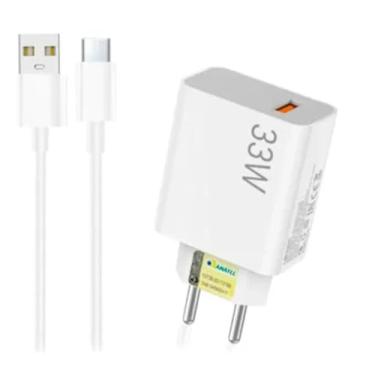 Imagem de Carregador Tipo C Turbo 33W com Cabo USB para USB-C de 1 Metro e Fonte Compatível com Novo Iphone 15 16 Pro Max Plus Carregamento Rápido
