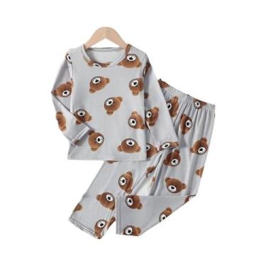 Imagem de Conjunto De Pijama Infantil Casual Com Estampa De Urso Joker 2 Peças C