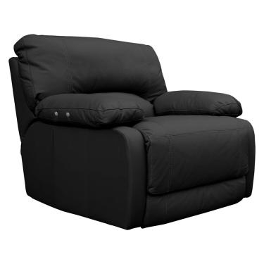 Imagem de Poltrona Reclinável Elétrico Asmará Power Touch Couro Preto - Gran Belo