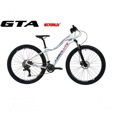 Imagem de Bicicleta Aro 29 Absolute Hera Kit 2x9 Gta Sunrun Freio Disco K7 11/36 Pedivela 24/38d Garfo Trava - Branco Tam.15