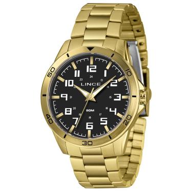 Imagem de Relógio Lince Masculino Ref: Mrgm055l46 P2kx Casual Dourado