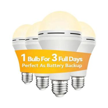 Imagem de Lâmpada De Emergência Recarregável De 2600mAh Com Grande Bateria De Re