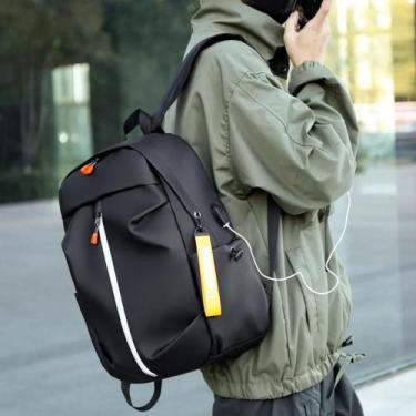 Imagem de Mochila Unissex Academia Treino Corrida Impermeavel Reforçada Preta - 