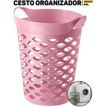 Imagem de Cesto Organizador RED 44L Sanremo Multiuso P/ Casa Lavanderia Organiza