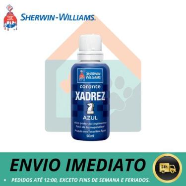 Imagem de Corante Xadrez Azul Pigmento Tinta Parede Sherwin Williams 50 ml - She