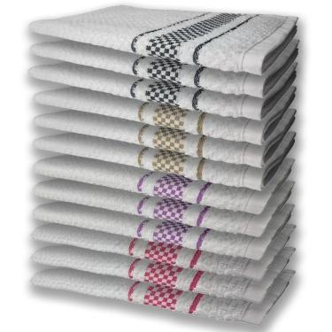 Imagem de 12 Panos De Prato Atoalhado Felpudo Rs+rx+mr+pr