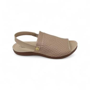 Imagem de Sandália Anabela Baixa Modare Ultra Conforto Malha Knit Leve adpta aos