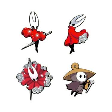 Imagem de Conjunto De Pins Esmaltados Hollow Knight Silksong: Broches De Desenho